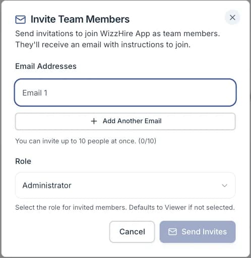 /company/team with the Invite Members dialog